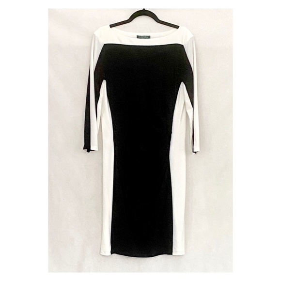 Lauren Ralph Lauren Ruched Color Block Dress - Picture 7 of 10